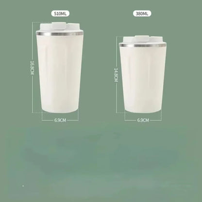 1pc 380/510ML Travel Stainless Steel Coffee Cup