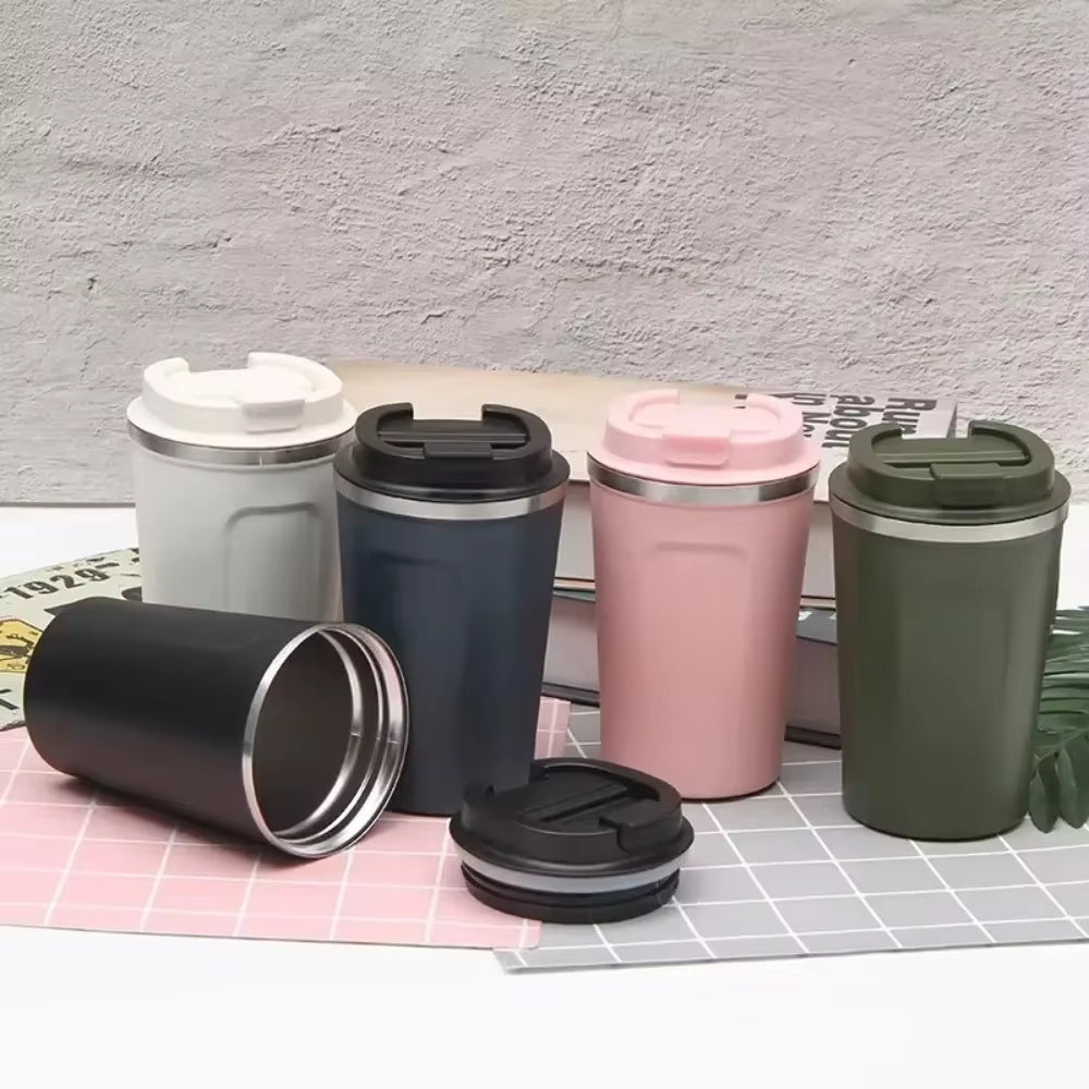 1pc 380/510ML Travel Stainless Steel Coffee Cup