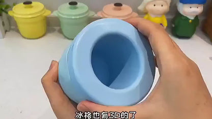 Silicone Ice Cube Mold Round Ice Bucket